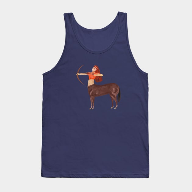 Sagittarius Warrior Woman Tank Top by Das Brooklyn